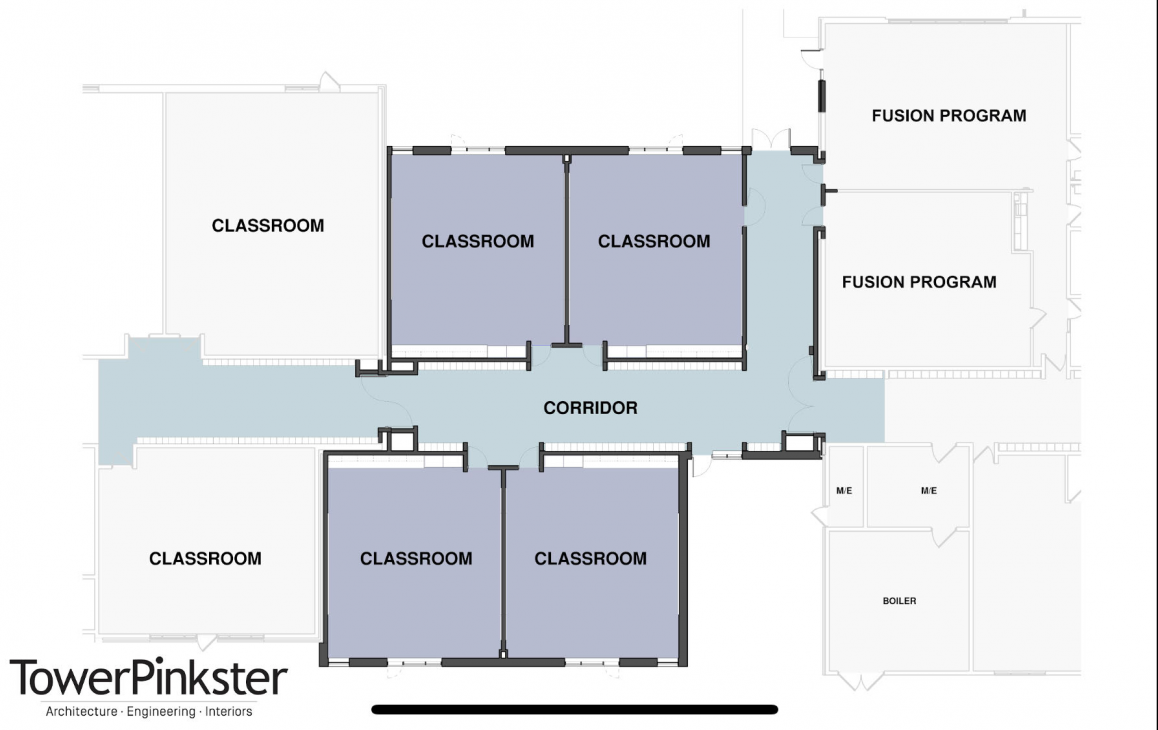 Floor Plan for 4 new classrooms